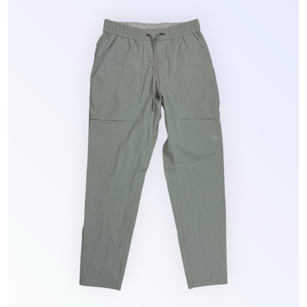 Lululemon Bowline Pants Mens Medium Beige Performance Elastic Waist LM5ACUS